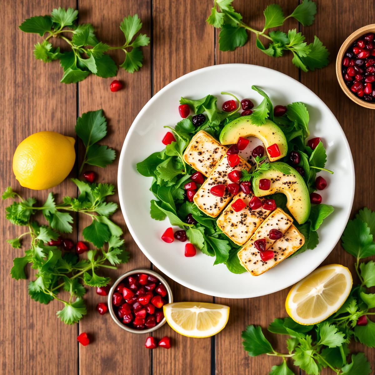 Halloumi & Avocado Salad
